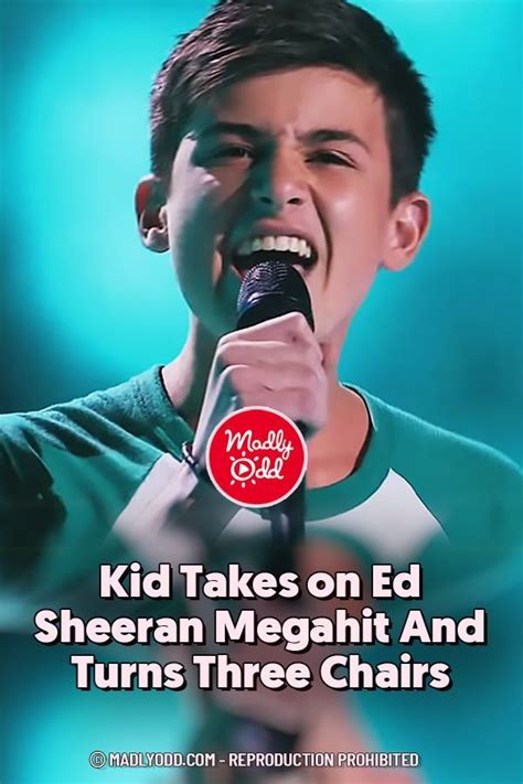 Kid Takes on Ed Sheeran Megahit And Turns Three Chairs | Songs, Ed ...