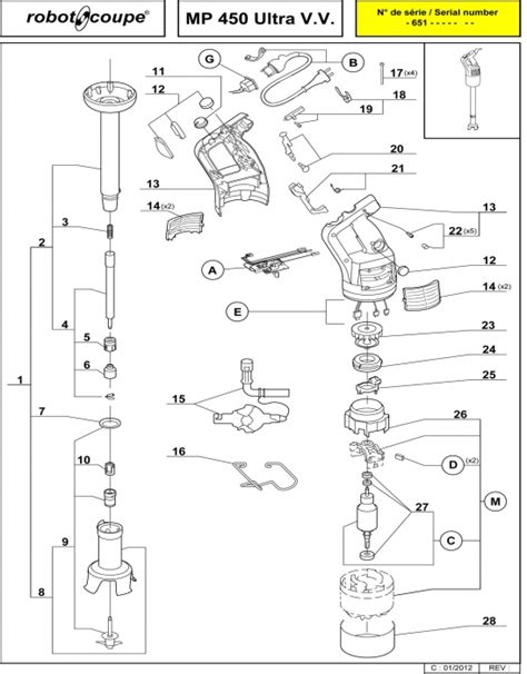 Robot Coupe R2 Dice Parts Diagram