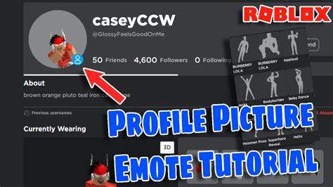 Roblox Profile Picture Emote Update (Early Access Tutorial) - YouTube