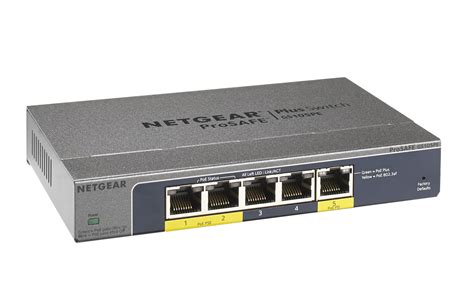 NETGEAR 5-Port Gigabit Ethernet Smart Managed Plus PoE Switch, Black - Walmart.com