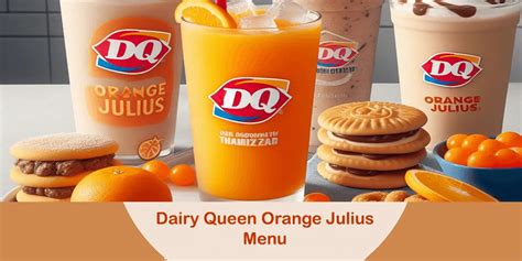 Dairy Queen Orange Julius Menu 2024