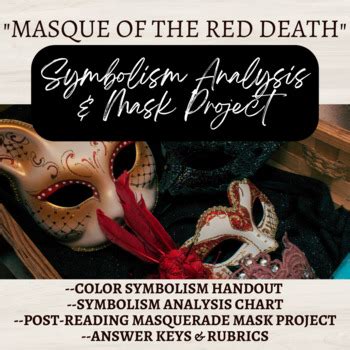 "Masque of the Red Death" Symbolism & Color Analysis + Masquerade Mask ...