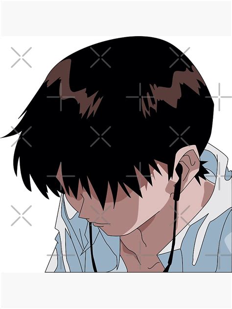 "Sad Shinji Evangelion" Poster for Sale by Migi-Desu | Redbubble