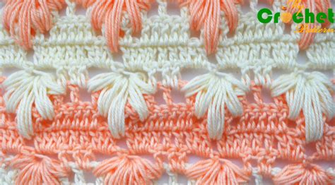 How to Crochet Lace pattern with Puff stitch - MyCrochetPattern