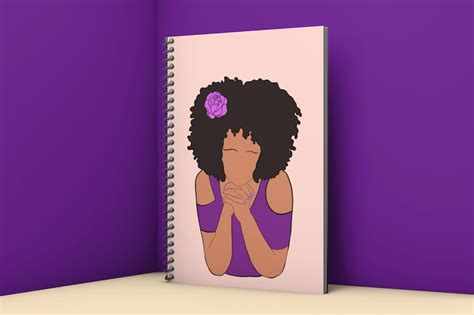 Black Girl Clipart, Prayer Clip Art, Black Woman Clip Art, Print and Cut, Planner Sticker ...