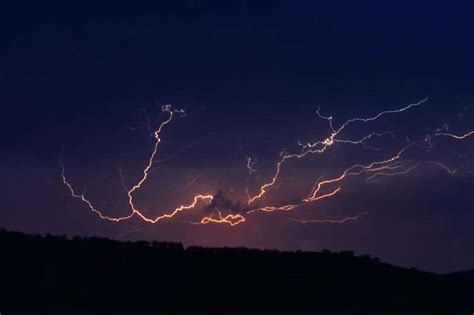 What causes lightning?