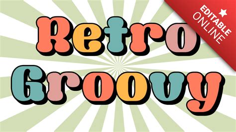 Retro Groovy Font | Text Effect Generator