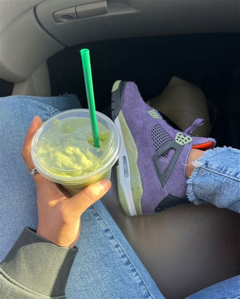 Green And Purple Outfit, Purple Outfits, Purple Shoes, Jordan 4 Retro ...