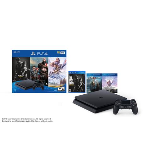 Sony PlayStation 4 Slim 1TB Only On PlayStation - 3 Games Bundle: God ...