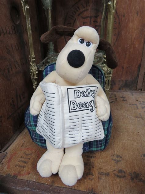 Gromit Soft Toy, Gromit Plush Toy, Wallace And Gromit, Gromit Cuddly Toy, Vintage Gromit ...