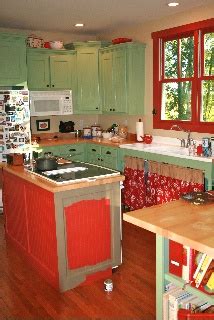 Whole window frame painted red! | Gray and white kitchen, Kitchen transformation, Kitchen decor