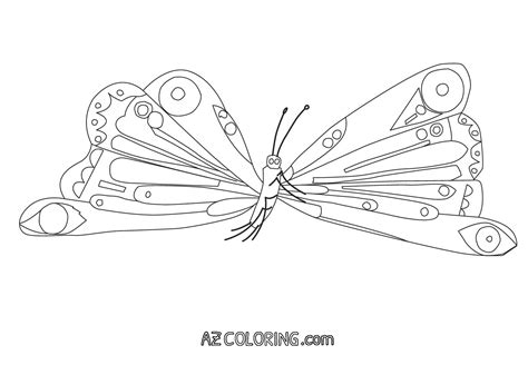 Printable eric carle butterfly coloring pages