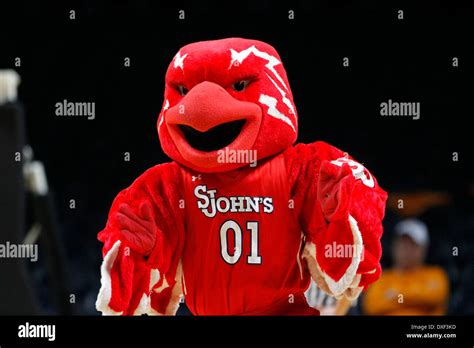 March 24, 2014 - Knoxville, TN, USA - March 24, 2014: St. John's Red Storm mascot performs in ...