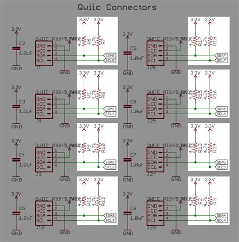 wires - I2C pull up resistors and an I2C MUX - Arduino Stack Exchange