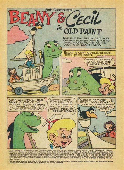 Beany and Cecil (1962) | Beany and cecil, Cecil, Comics