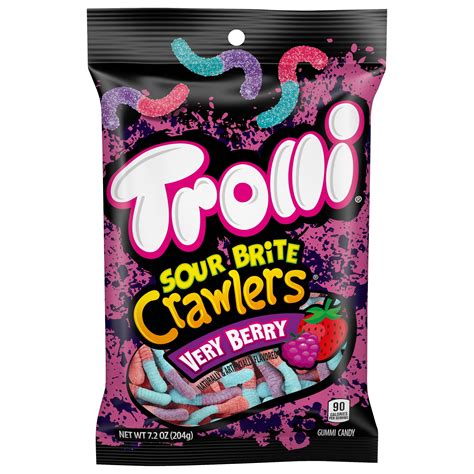 Trolli Sour Brite Crawlers Very Berry Gummy Worms, 7.2 oz. - Walmart.com