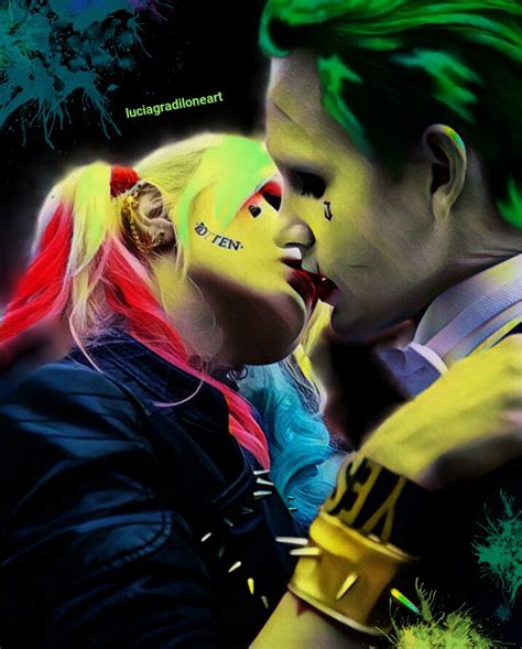 Harley Quinn And Joker Kiss