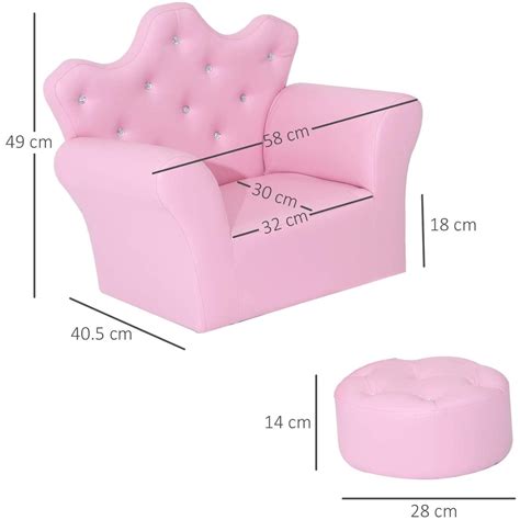 Kids Pink Sofa Set