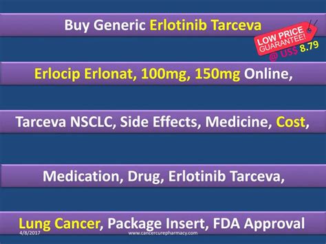 PPT - Tarceva NSCLC, Side Effects, Medicine, Cost, Medication, Drug ...