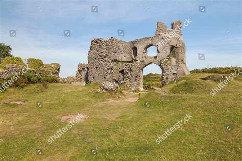 Pennard Castle Ruins Pennard Gower Peninsula Editorial Stock Photo ...