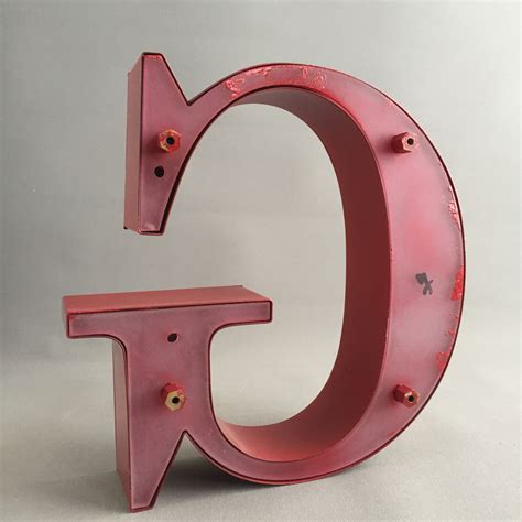 Large metal letters