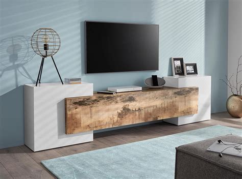 Stylish Contemporary TV Stand New Incastro Low - MIG Furniture