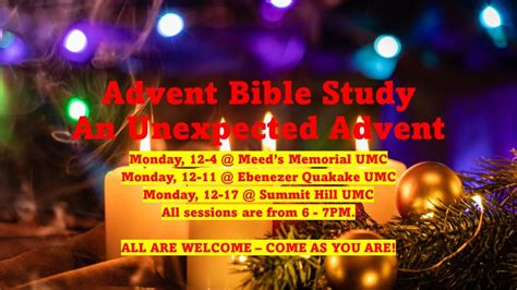 Advent Bible Study Schedule – Ebenezer Quakake UMC