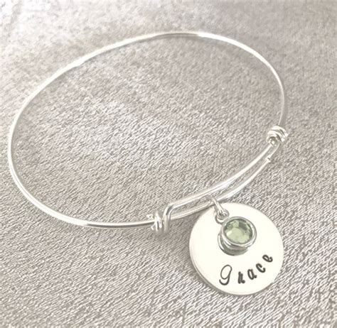 Personalized Birthstone Bracelet | Three's a Charm Designs