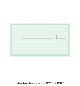 Blank Check Vector Illustration Check Icon Stock Vector (Royalty Free ...