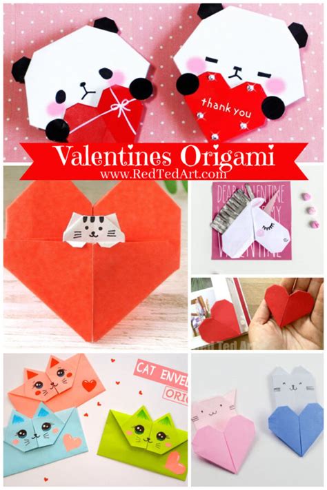 Adorable Valentines Origami Projects for Kids of all ages - Red Ted Art ...