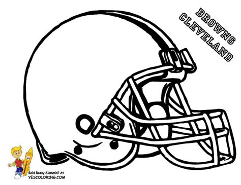 Cleveland Browns Helmet Coloring Page Coloring Pages