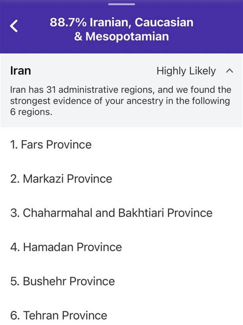 Persian DNA results : r/23andme