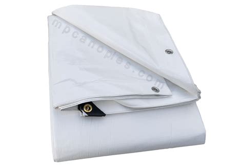 10 x 14 White Tarp - MP Canopies & Tarps, LLC