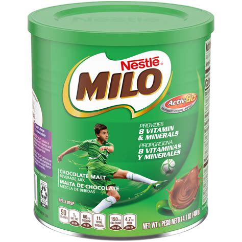 Nestle MILO Activ-Go Chocolate Malt Powder Drink Mix 14.1 oz. - Walmart.com - Walmart.com