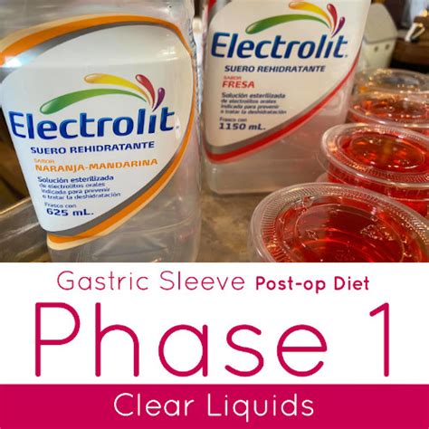 Phase One: The Bariatric Clear Liquid Diet