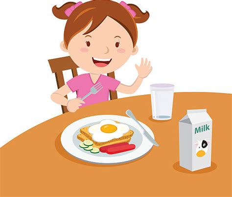 Eating Breakfast Illustrations, Royalty-Free Vector Graphics & Clip Art ...