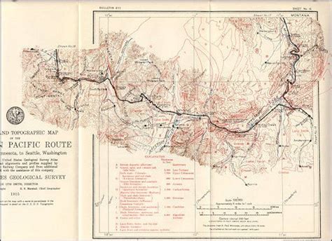 BUTTE MONTANA Railroad Map 1915 Pipestone Whitehall NP | #95547248