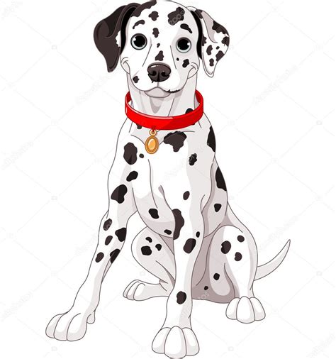 Lindo perro dálmata vector, gráfico vectorial © Dazdraperma imagen ...