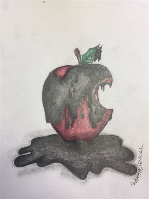 Rotten Apple Drawing at PaintingValley.com | Explore collection of Rotten Apple Drawing