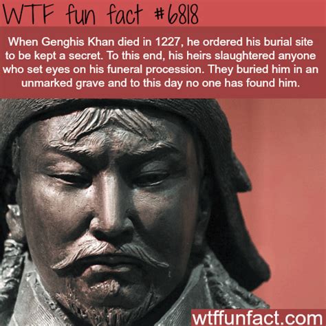 genghis khan burial site wtf fun fact