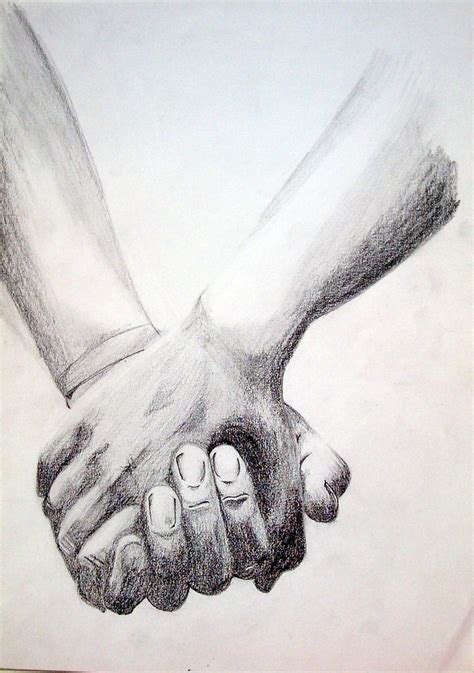 Holding Hand Drawing at GetDrawings | Free download