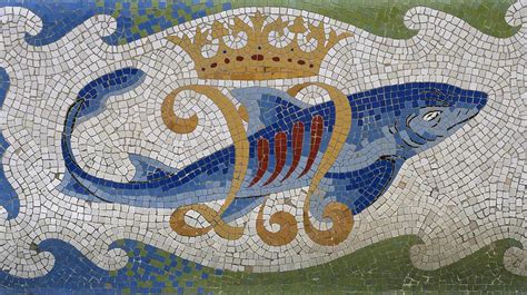 MODERNISM. SPAIN. GAUDI I CORNET, Antoni. 'CASA BELLESGUARD'. Detail of one of the MOSAICS ...