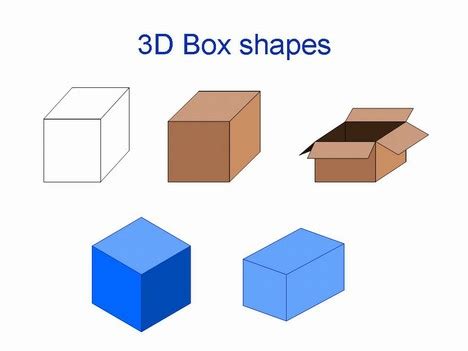 3D box shapes