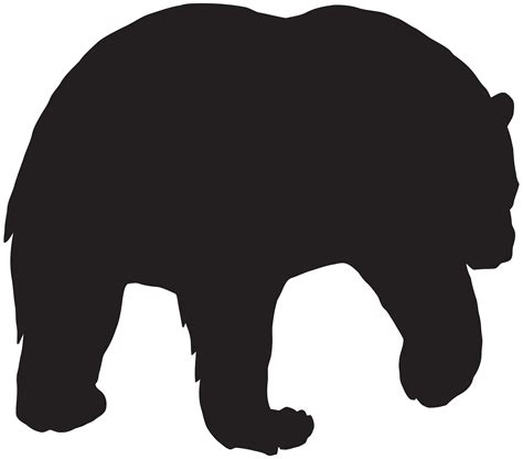 Bear Silhouette PNG Clip Art Image | Gallery Yopriceville - High-Quality Free Images and ...