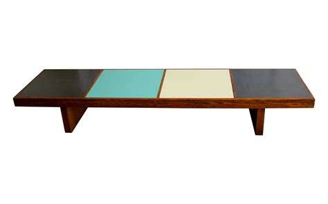 Harvey Probber Colorblock Coffee Table Bench | Chairish