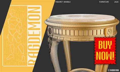 ArtStation - Taboret Marble Top | Resources