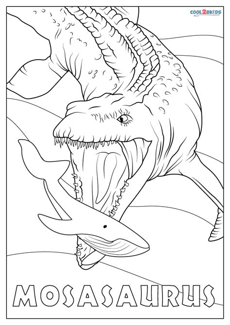 Free Printable Mosasaurus Coloring Pages For Kids