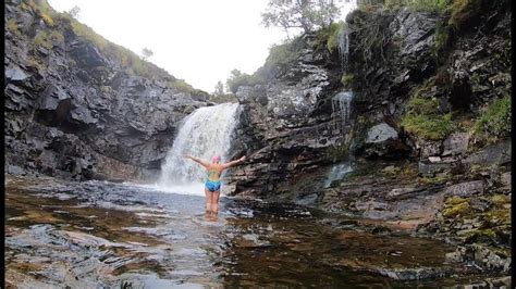 Eidart Falls swim, Glen Feshie, Cairngorms National Park - YouTube