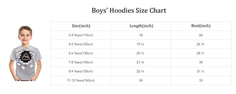 Size Chart (inch)