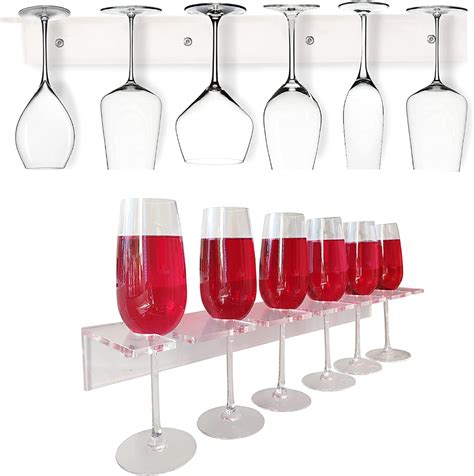 Champagne Wall Holder For Party, Wine Glass Holder Wall Mounted, Wine ...